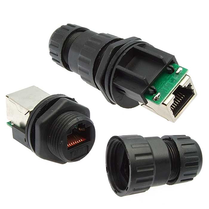 Разъём герметичный SZC-19-RJ45 ip68, 1 А