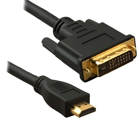 Кабель соединительный HDMI - DVI, GOLD, 2м