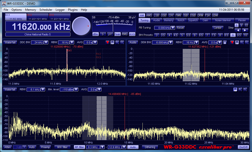 SDR приемник WiNRADiO WR-G33DDC 'EXCALIBUR PRO'