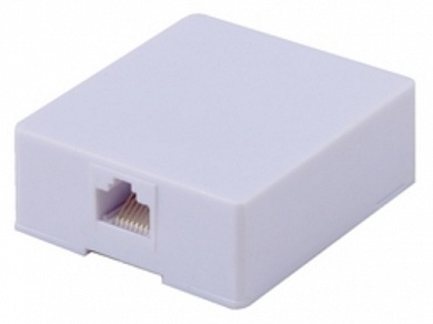 Розетка  RJ45  8р8с, 50х57х20, 3U (белая)