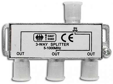 Делитель Splitter х 3  (5 - 2050MHz)