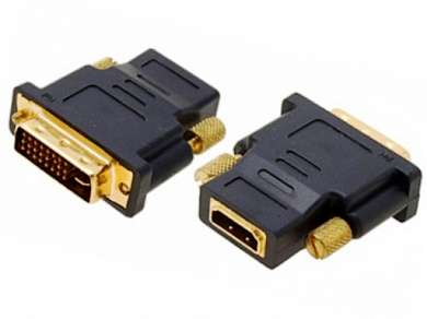 Переходник шт. DVI-D (24+1) - гн. HDMI  GOLD