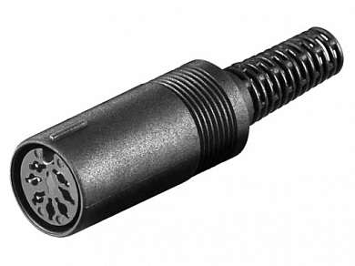 Гнездо DIN 7-pin (45 гр.) на кабель  *