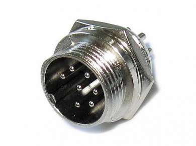 M16 штекер GX16 (MIC337) 7-pin на корпус 125V/7А