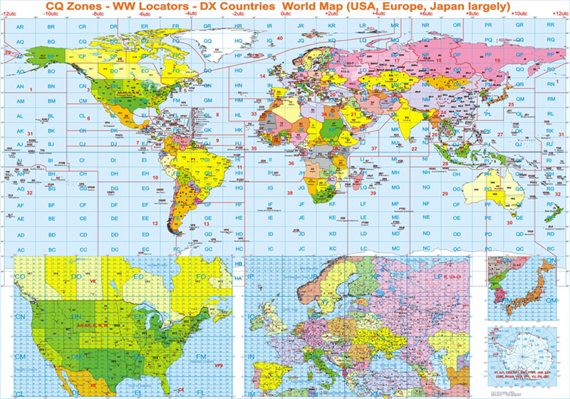 Радиолюбительская карта мира
