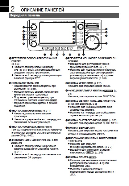 Инструкция для ICOM IC-705