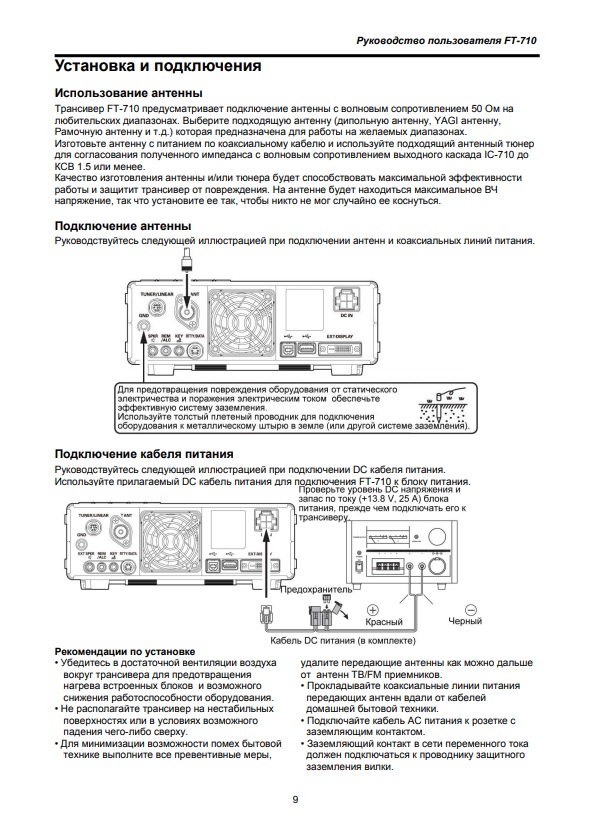 Инструкция для Yaesu FT-710