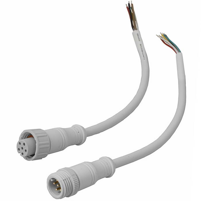 Разъемы герметичные кабельные (штекер-гнездо) RUICHI BLHK16-6PW, 6 контактов, IP67, 5 А, 250 В, белые