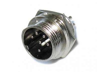 M16 штекер GX16 (MIC336) 6-pin на корпус 125V/7А