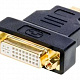 Переходник шт. HDMI - гн. DVI-I (24+5)  GOLD/Pl