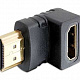 Переходник шт. HDMI - гн. HDMI прямой угол  GOLD/Pl  тип 1