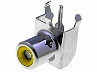 Гнездо RCA  на плату  Ni -желтое-  *