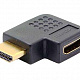 Переходник шт. HDMI - гн. HDMI прямой угол  GOLD/Pl  тип 3 *