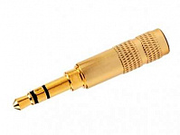 Штекер 3.5 мм стерео Gold/Nickel Big -золото-