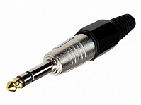 Штекер 6.35 мм стерео  Ni/Pl/Gold pin