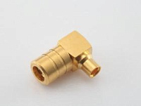 SMB-FL-RG-402, гнездо SMB, под пайку, угловое, RG-402