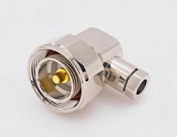 716-ML-14-50SF, штекер 7/16, прижимной, угловой, 1/4 SF"