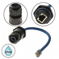 Разъём герметичный SZC RJ45M25L25-6B, 10BASE-T,100 BASE-T, 1000 BASE-T