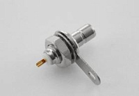 SMB-135, штекер SMB, приборный, крепление гайкой, под пайку