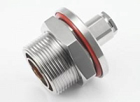 716-232F, гнездо 7/16, приборно-кабельное, крепление гайкой, прижимное, RG-58