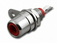 Гнездо RCA  на корпус  Ni  -красное-