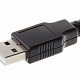 Штекер USB-A 2.0 на кабель  Ni/Pl