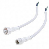 Разъемы герметичные кабельные (штекер-гнездо) RUICHI BLHK12-4PW, 4 контакта, IP67, 5 А, 250 В, белые